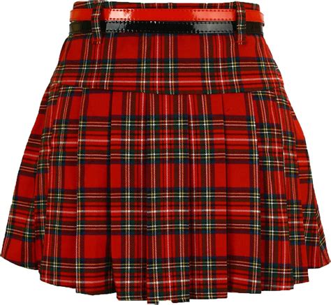 Mini Rock Schotten Karo Damen Rot Kariert Kilt Faltenrock Plisseerock