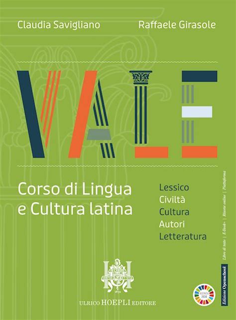 Vale Corso Di Lingua E Cultura Latina Civilt Autori Lessico