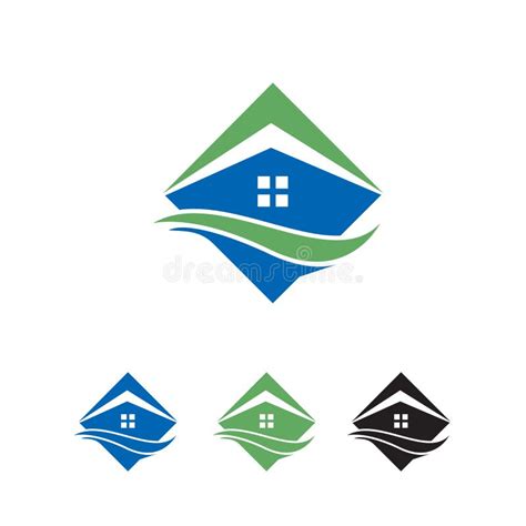 Logo De Una Casa Simple Con Swoosh Ilustración Del Vector Ilustración