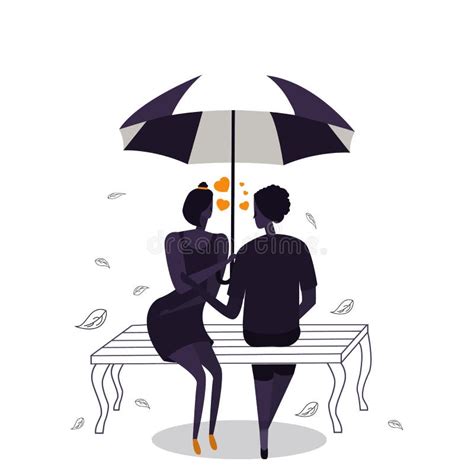 Silhouette Couple Under Umbrella Printable