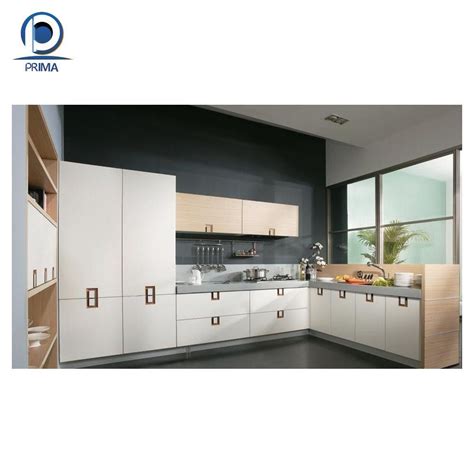 Prima Kitchen Cupboard Home Furniture Glossy Wooden Stainless Steel