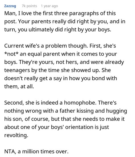 Man Hugs And Kisses Gay Son Angers Homophobic Wife