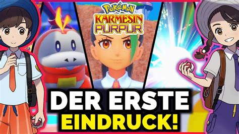 Mein Erster Eindruck Zu Pokemon Karmesin Und Purpur Youtube