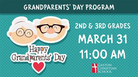 Grandparents Day livestreams - Gaston Christian School