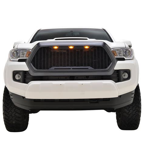 16 23 Toyota Tacoma Matte Black Abs Led Impulse Mesh Grille 41 0171mb Paramount Automotive