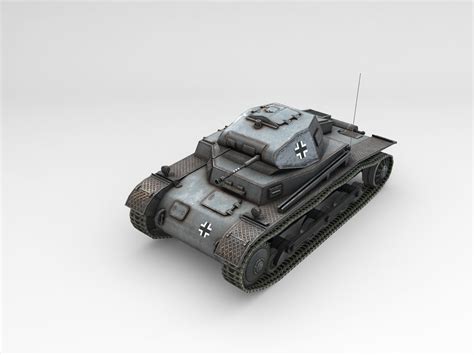 D Model Low Poly Sdkfz Panzer Ii Ausf A Vr Ar Low Poly Cgtrader