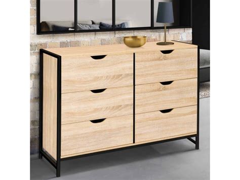 Commode Tiroirs Detroit Cm Design Industriel Conforama