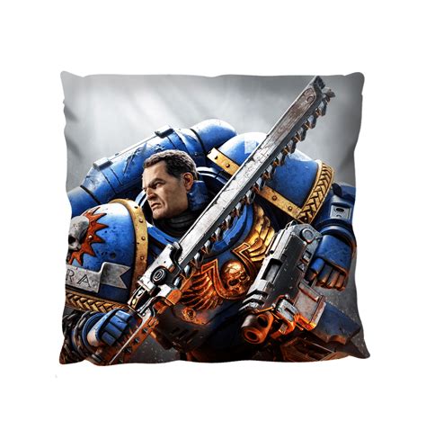 Warhammer 40 000 Space Marine 2 Cover Art Cushion Merch Warhammer