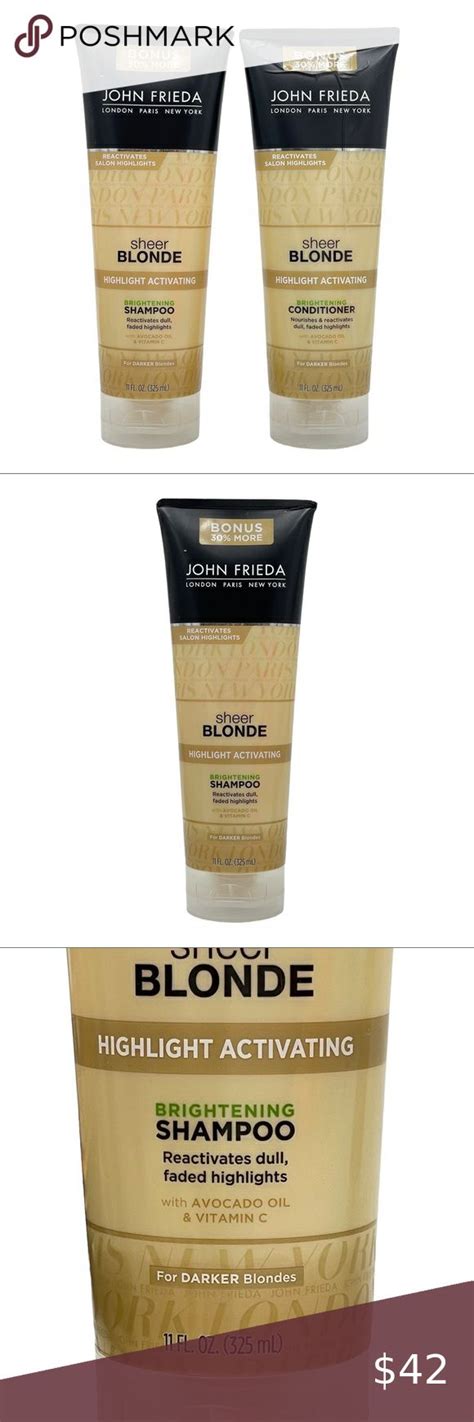 John Frieda Sheer Blonde Highlight Activating Brightening Shampoo