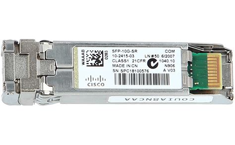 SFP 10G SR Cisco SFP 10G SR 10GBASE SR SFP Module Cisco SFP