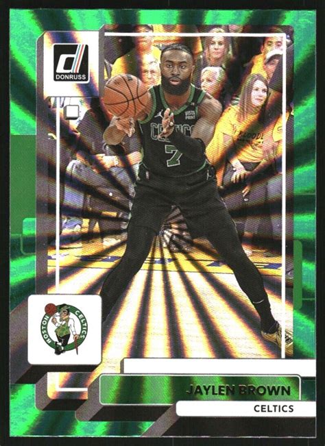 2022 23 Donruss Holo Green Laser 2 Jaylen Brown EBay