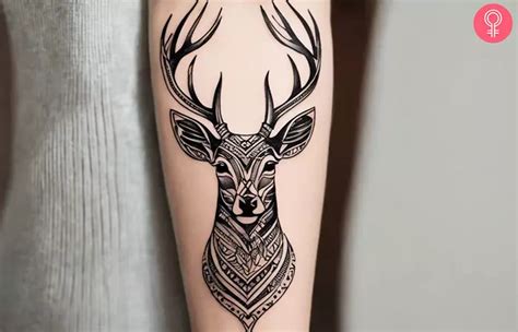 8 Stunning Deer Antler Tattoo Ideas For You