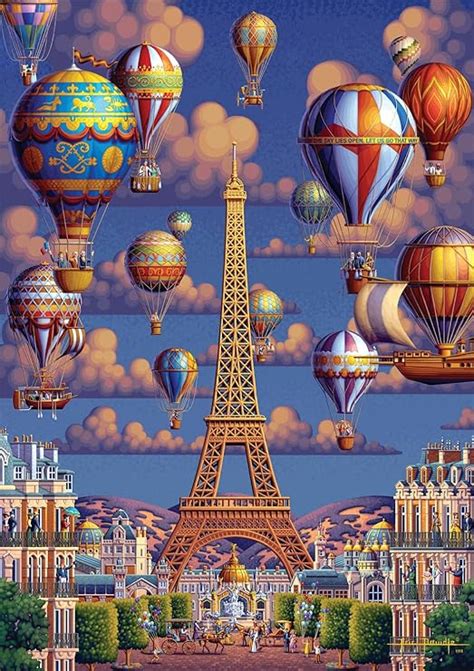 Buffalo Games Dowdle Balloons Over Paris Piece Jigsaw Puzzle