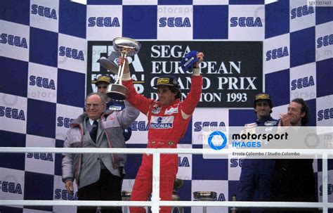 Ayrton Senna Wins 1st Place On The Podium