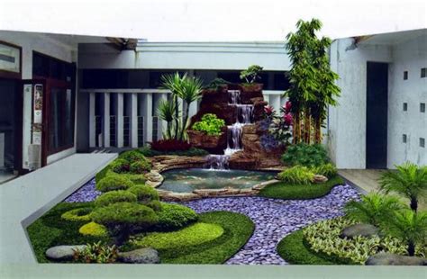 contoh desain taman rumah minimalis  kreatif