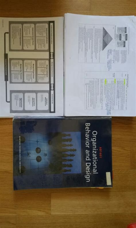 NTU OB Organisational Behaviour And Design Textbook Notes Bible