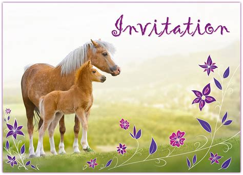 Sophies Kartenwelt Cartes Dinvitation Anniversaire Enfant Cheval