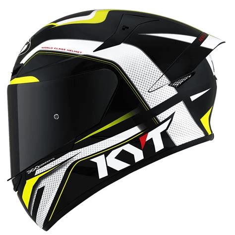 Capacete Kyt Tt Course Grand Prix Preto Amarelo