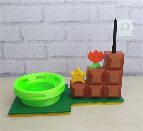 Suporte Tema Cen Rio Super Mario Para Alexa Echo Dot Elo