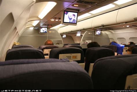 United Airbus A320 Interior