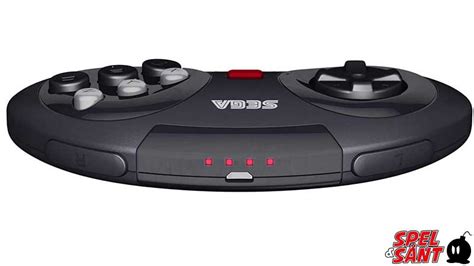 Retro Bit Sega Mega Drive 8 Button Wireless Bluetooth Controller Black