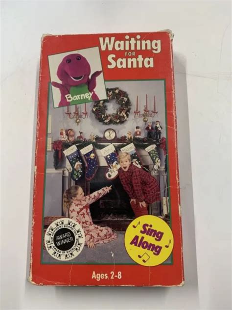 Barney The Backyard Gang Waiting For Santa Rare Vhs Video Tape 199764