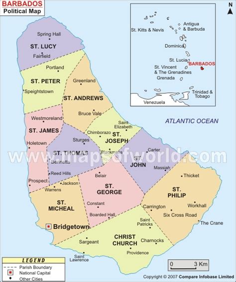 Bridgetown Map - Barbados