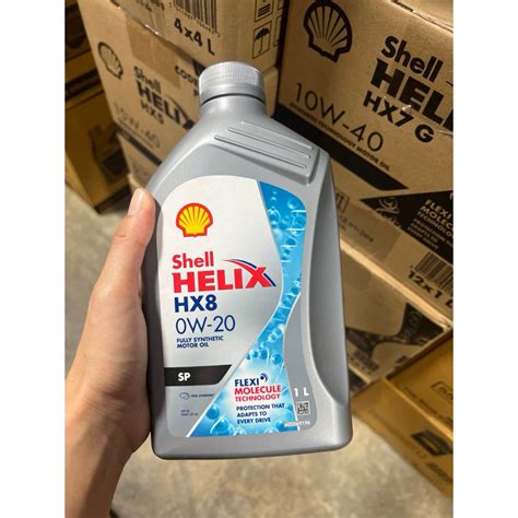 น้ำมันเครื่อง เบนซิน Shell Helix Hx8 Fully Synthetic สังเคราะห์ 100 0w 20 ขนาด 1 L Shopee