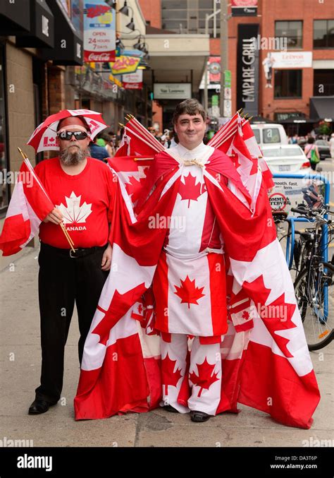 Canada Day revelers display their patriotism at the annual Canada Day celebration in July 1 ...