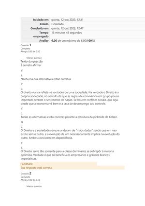 Direito empresarial 2 atividade 2 Iniciado em terça 5 dez 2023 19