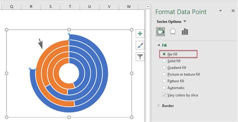 Create radial bar chart in Excel