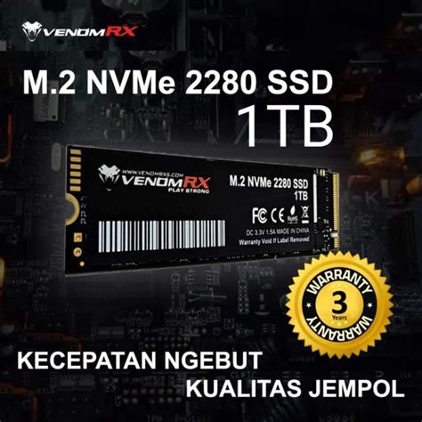 Jual SSD VenomRX M 2 NVMe 128GB 256GB 512GB 1TB 2TB Venom RX