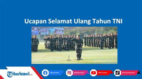 Tag Ucapan Selamat Ulang Tahun TNI 2022 20 Kata Ucapan Selamat Ulang