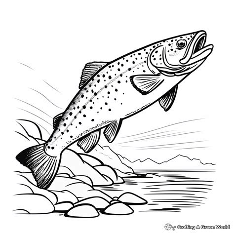 Brook Trout Coloring Pages Free And Printable