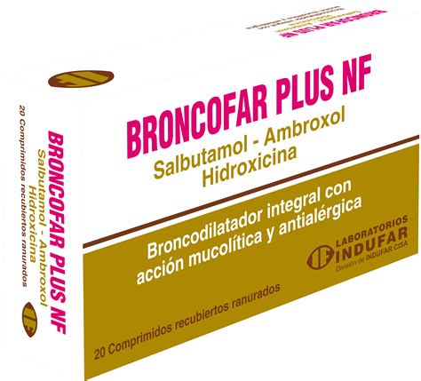 SALBUTAMOL AMBROXOL HIDROXICINA Laboratorios Indufar C I S A