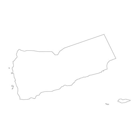 Premium Vector Highly Detailed Yemen Map With Borders Isolated On