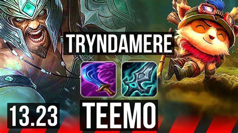 Tryndamere Vs Teemo Top Comeback Games Kr Master