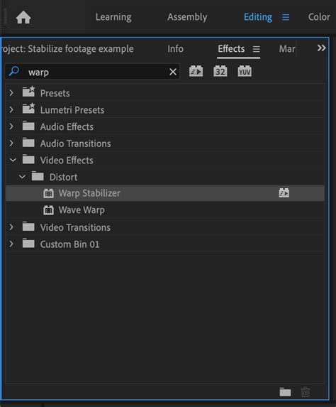 Warp Stabilizer Adobe Premiere Pro Cc 2018 Vfepatriot