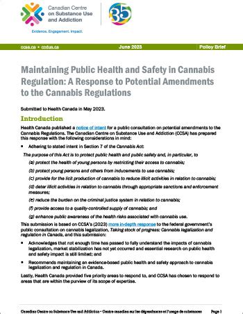 Maintaining Public Health And Safety In Cannabis Regulation A Response