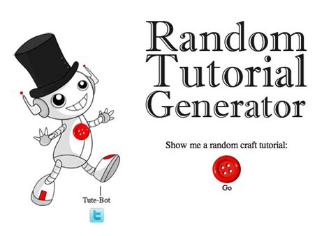 random tutorial generator home  garden