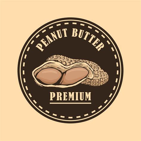 Peanut Butter Logo Concept 23028148 Vector Art At Vecteezy