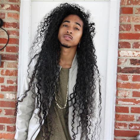 Long Curly Hair For Men Curly Hair For Men Long Curly Hair Cabelo