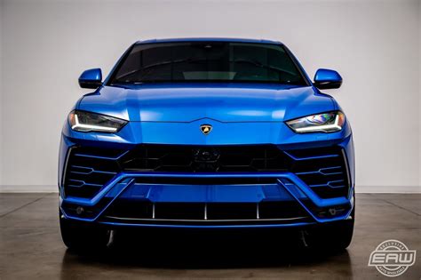 2021 Lamborghini Urus Awd 4596 Miles Blue Sport Utility Twin Turbo Premium Unlea Used