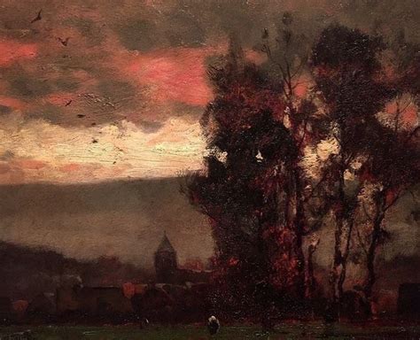 Dark Gloomy on Instagram Landscape At Dusk 1882 Painted by Mihály