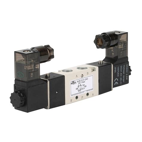 Pneumatic Solenoid Valve 5 Port 4 Way 24 Vdc Pn Avs 5121 24d