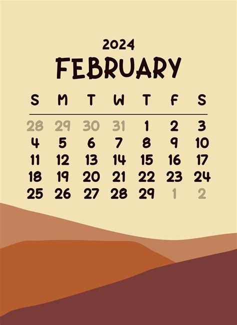 Monthly Calendar 2024 February Calendar 2024 February 2024 Calendar