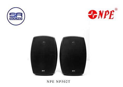 Npe Np502tตู้ลำโพงแขวน สีดำ 5นิ้ว 2ทาง แบบมีลายน์ ราคาต่อ 1 คู่