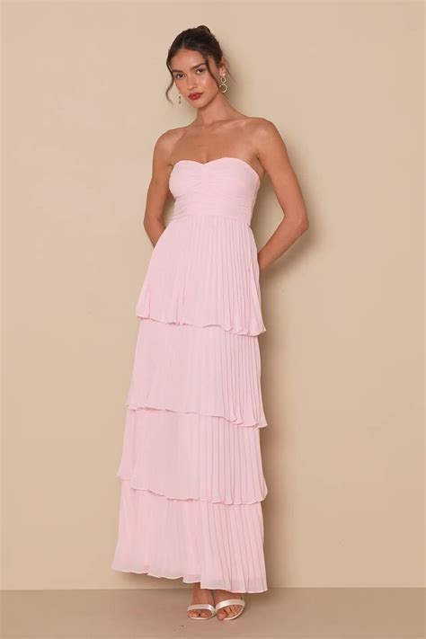 Fashionably Ever After Maxi Dress Pink In Pink Maxi Dress Long