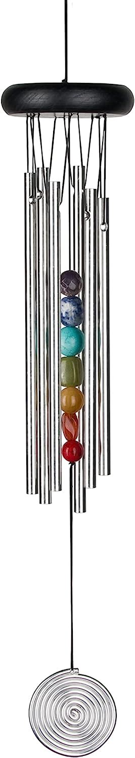 Woodstock Windspiel Chakra Chime Silber 46 9 Cm Woodstock Chimes