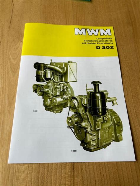 Deutz MWM 302 Prospekt für Deutz Schilter Nachdruck | Kaufen auf Ricardo